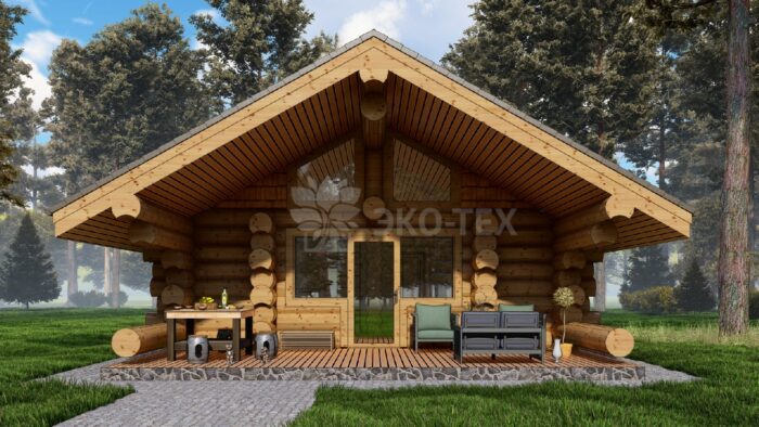 Баня из рубленного бревна Устья