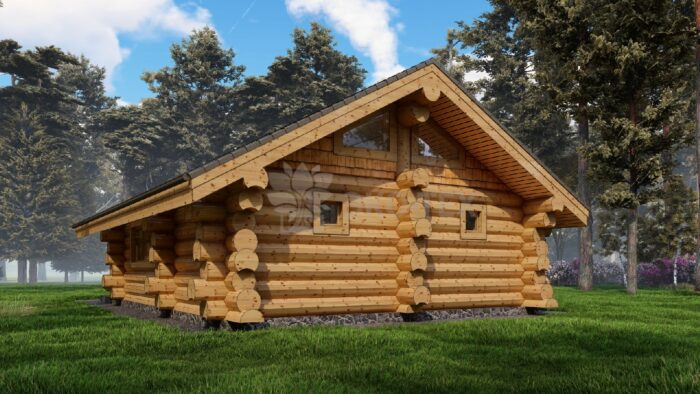 Баня из рубленного бревна Устья