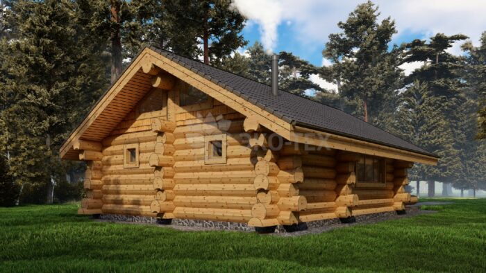 Баня из рубленного бревна Устья