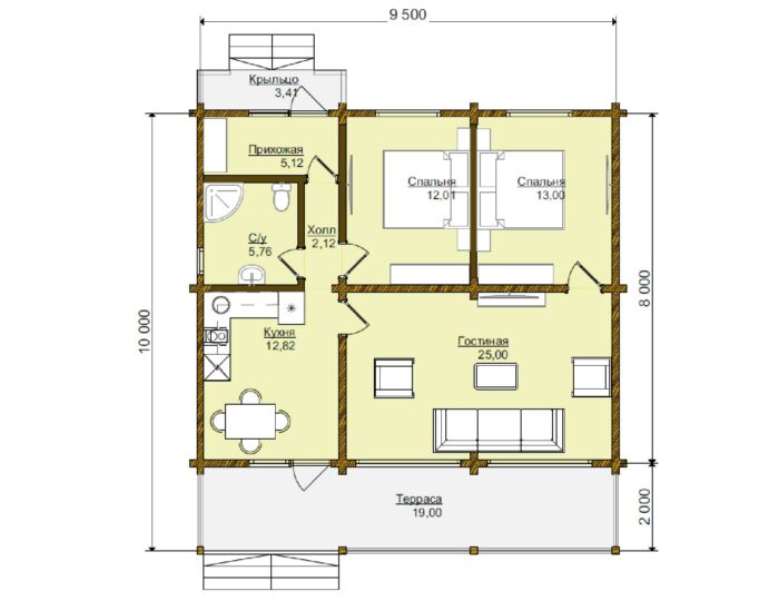 Дом из клееного бруса Королев