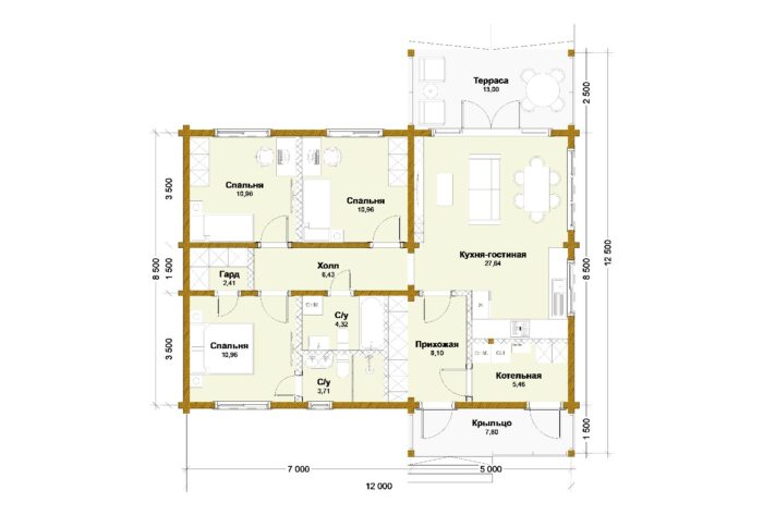 Дом из клееного бруса Давыдово