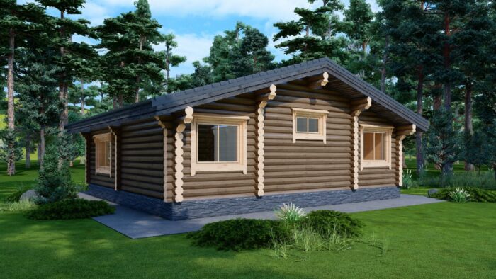 Дом из оцилиндрованного бревна Клин