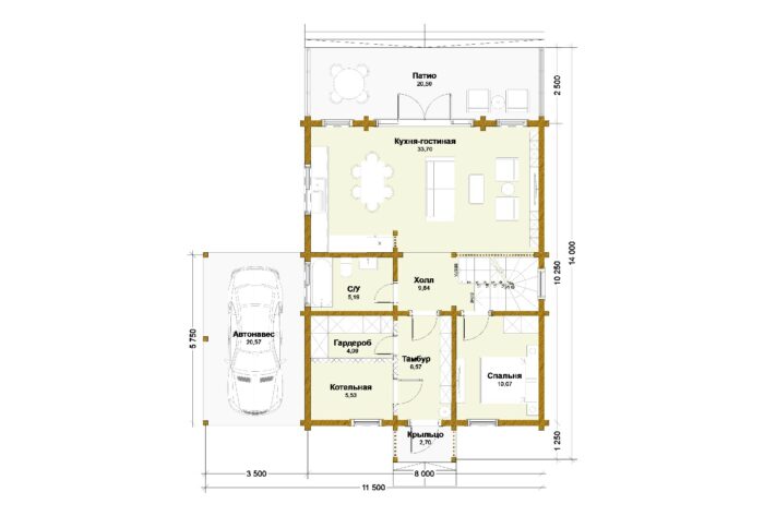 Дом из клееного бруса Можайск