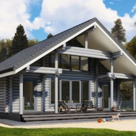 Дом из оцилиндрованного бревна Владимир