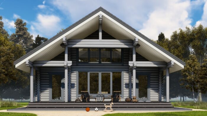 Дом из оцилиндрованного бревна Владимир