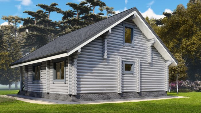 Дом из оцилиндрованного бревна Владимир