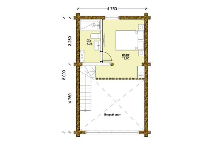 Дом из оцилиндрованного бревна Владимир