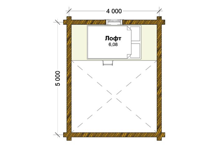 Дом из оцилиндрованного бревна Глемпинг-35