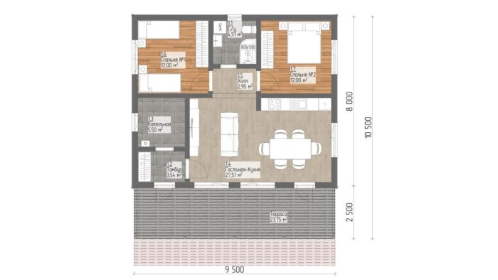 Каркасный дом Нарцисс