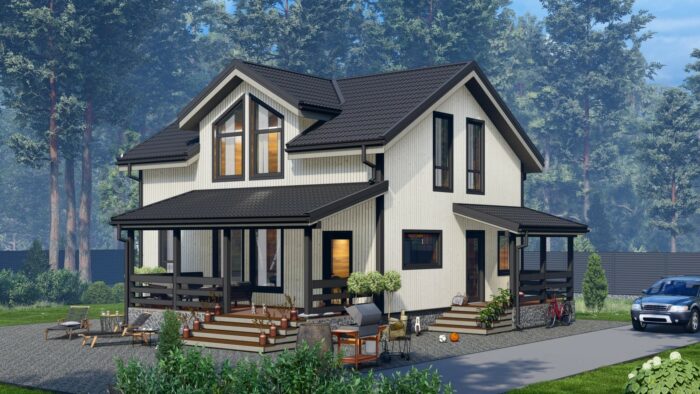 Каркасный дом Пион