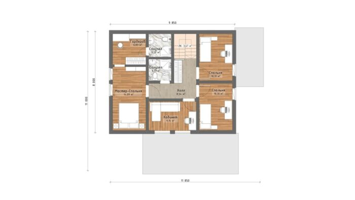 Каркасный дом Пион