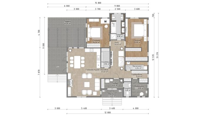 Каркасный дом Манго