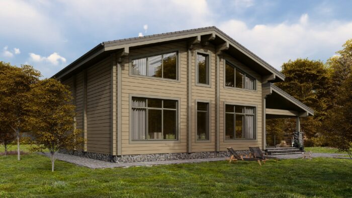 Дом из клееного бруса Щербинка