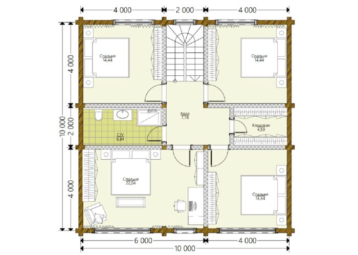 Дом из клееного бруса Щербинка