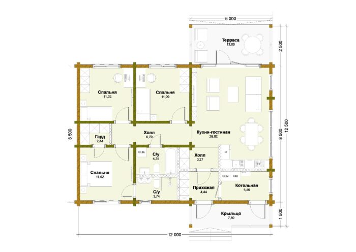 Дом из клееного бруса Казань