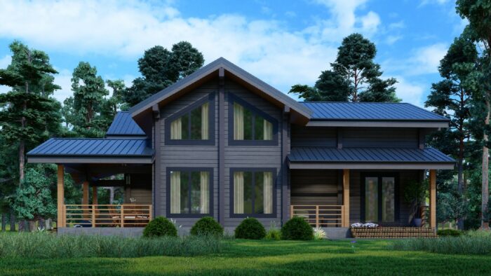 Дом из клееного бруса Ясенево