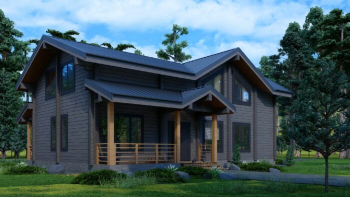 Дом из клееного бруса Ясенево