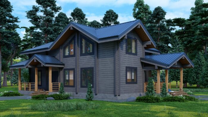 Дом из клееного бруса Ясенево