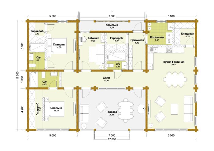 Дом из клееного бруса Хотьково