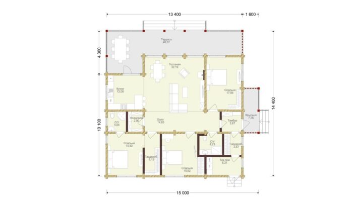 Дом клееный брус Озерск