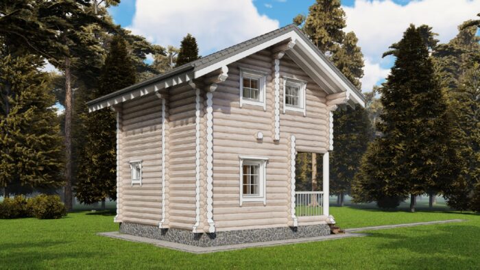 Проект дома Бронницы оцилиндрованное бревно