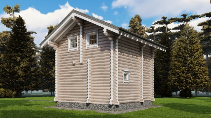 Проект дома Бронницы оцилиндрованное бревно