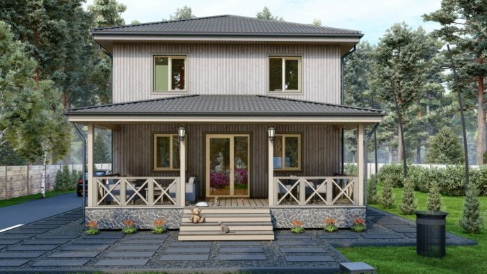 Каркасный дом Лаванда