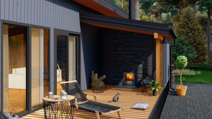 Каркасная баня Липа