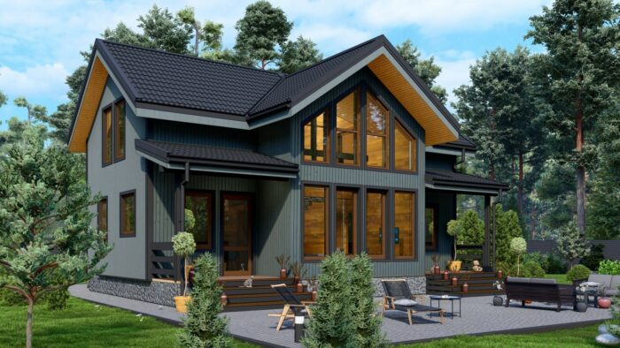 Каркасный дом Ромашка