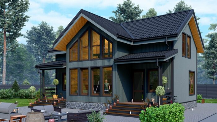 Каркасный дом Ромашка