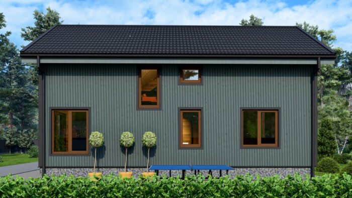 Каркасный дом Ромашка