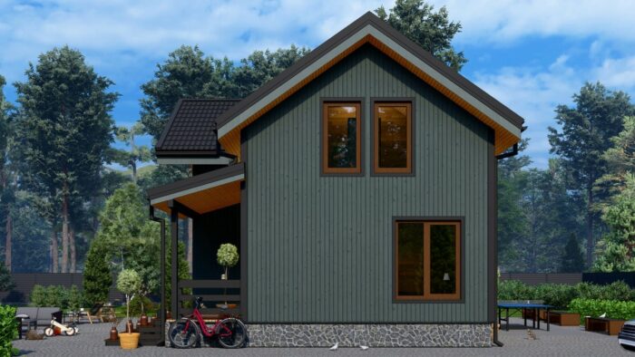 Каркасный дом Ромашка