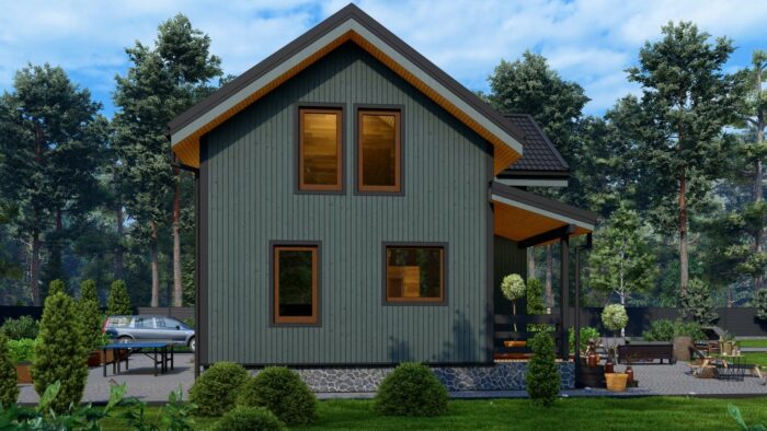 Каркасный дом Ромашка