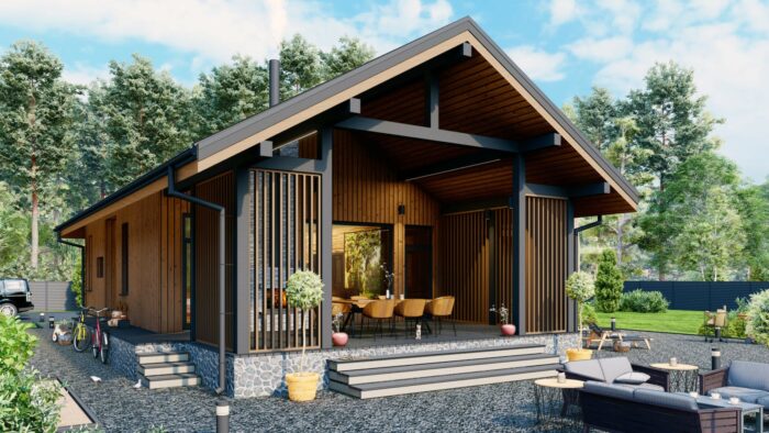 Каркасный дом Тюльпан