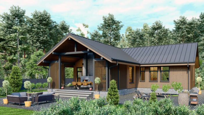 Каркасный дом Тюльпан