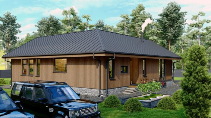 Каркасный дом Тюльпан