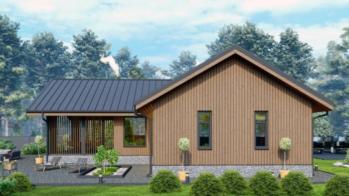 Каркасный дом Тюльпан