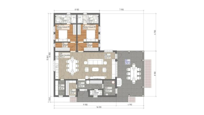 Каркасный дом Тюльпан