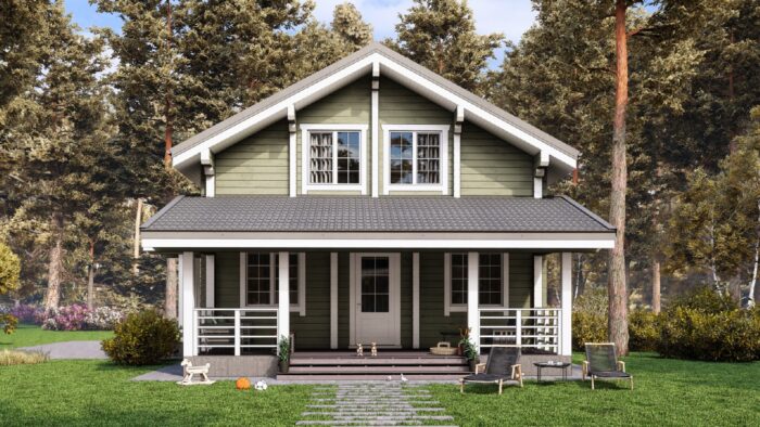 Дом из клееного бруса Московский