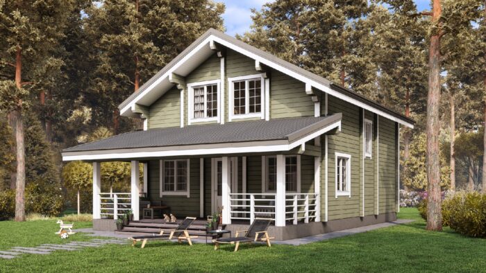 Дом из клееного бруса Московский