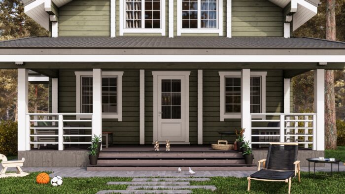 Дом из клееного бруса Московский