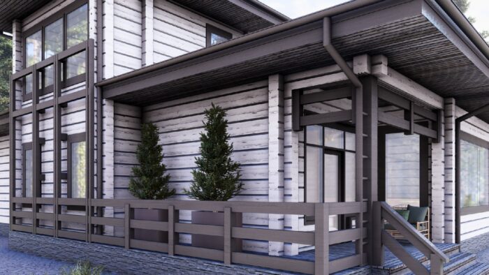 Дом клееный брус Райт