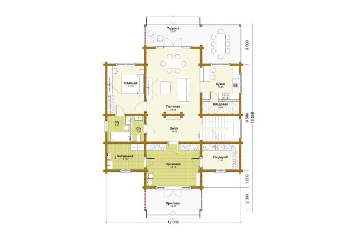 Дом клееный брус Волоколамск