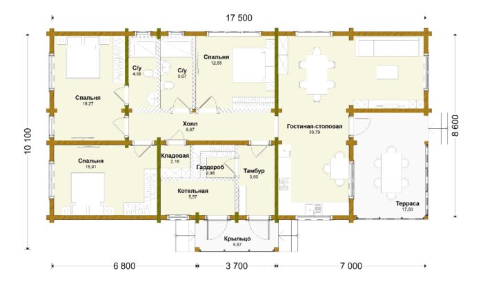 Дом из клееного бруса Калинин