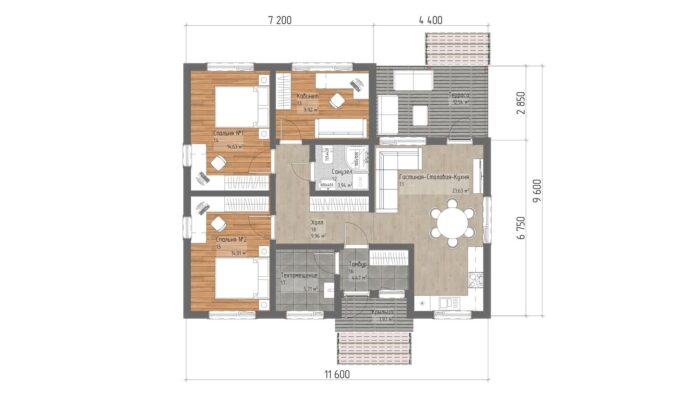 Каркасный дом Можжевельник