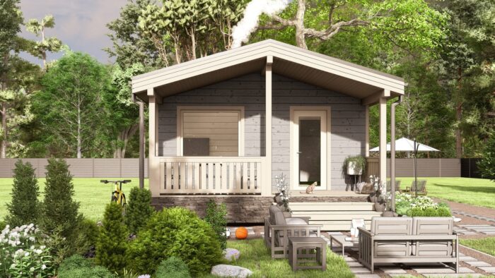 Каркасная баня Осина