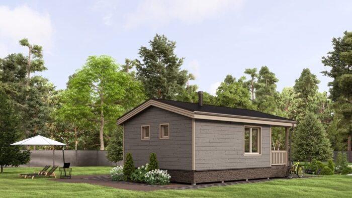 Каркасная баня Осина