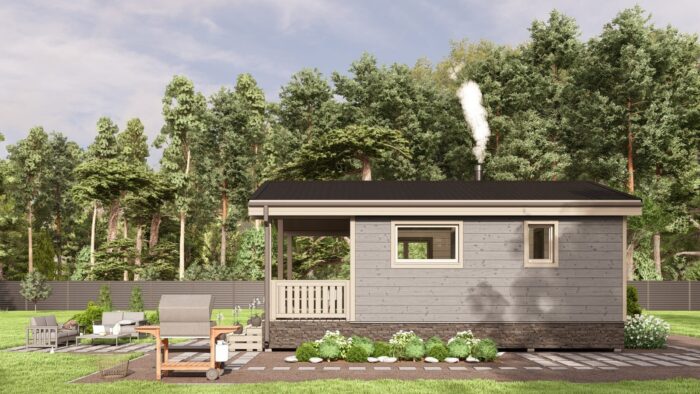 Каркасная баня Осина