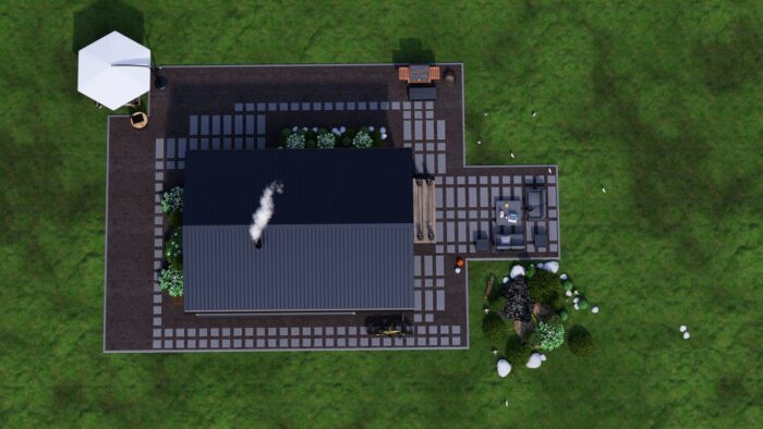 Каркасная баня Осина