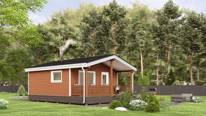 Каркасная баня Шалфей